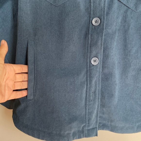 Avec Les Files Button Down Top, Corduroy, M - Picture 6 of 10